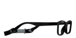 Mira Flex Kids Rectangle Eyeglasses in Black – Product Photo 3