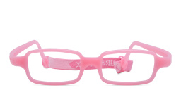 Mira Flex Kids Rectangle Eyeglasses in Pink – Product Photo 1