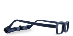 Shop Mira Flex Kids Rectangle Eyeglasses in Dark Blue online.