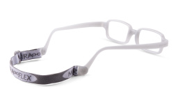 Mira Flex Kids Rectangle Eyeglasses in Grey – Product Photo 3