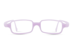 Mira Flex Kids Rectangle Eyeglasses in Baby Pink – Product Photo 1