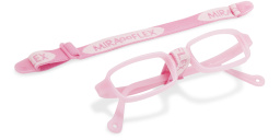 Shop Mira Flex Kids Rectangle Eyeglasses in Pink online.