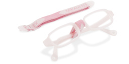 Mira Flex Kids Rectangle Eyeglasses in Nude – Product Photo 4