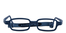 Mira Flex Kids Rectangle Eyeglasses in Blue – Product Photo 1