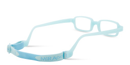 Shop Mira Flex Kids Rectangle Eyeglasses in Light Blue online.