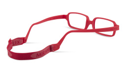 Shop Mira Flex Kids Rectangle Eyeglasses in Red online.