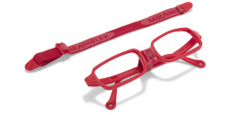 Shop Mira Flex Kids Rectangle Eyeglasses in Red online.