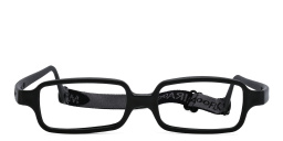 Mira Flex Kids Rectangle Eyeglasses in Black – Product Photo 1