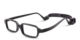 Mira Flex Kids Rectangle Eyeglasses in Black – Product Photo 2