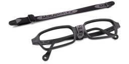 Mira Flex Kids Rectangle Eyeglasses in Black – Product Photo 4