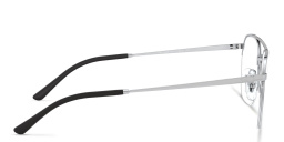 Ray-Ban Half Rim Square Eyeglasses in Silver – Product Photo 3