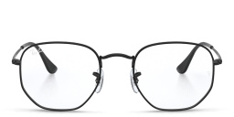 Ray-Ban Unisex Hexagonal Irregular Eyeglasses in Black – Product Photo 1