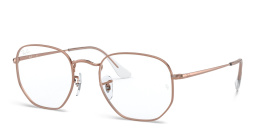 Ray-Ban Unisex Hexagonal Irregular Eyeglasses in Rose Gold – Product Photo 2