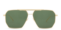 BOTTEGA VENETA Aviator Sunglasses in Gold – Product Photo 1