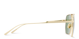 Shop BOTTEGA VENETA Aviator Sunglasses in Gold online.