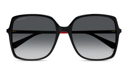 GUCCI Rectangle Sunglasses in Black – Product Photo 1
