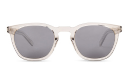 Shop SAINT LAURENT Unisex Round Sunglasses in Beige online.
