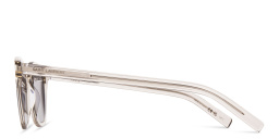 Shop SAINT LAURENT Unisex Round Sunglasses in Beige online.