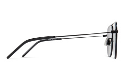 Shop SAINT LAURENT Unisex Aviator Sunglasses in Black online.