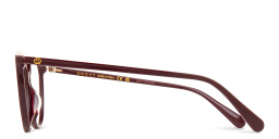 Shop GUCCI Cat-Eye Eyeglasses in Burgundy online.
