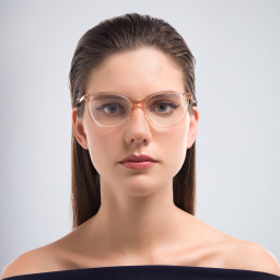 GUCCI Cat-Eye Eyeglasses in Nude – Product Photo 5