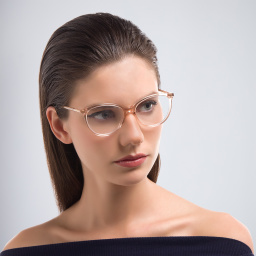 GUCCI Cat-Eye Eyeglasses in Nude – Product Photo 6