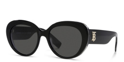BURBERRY Cat-Eye Sunglasses in Black/Print Tb/Crystal – Product Photo 2