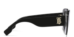 BURBERRY Cat-Eye Sunglasses in Black/Print Tb/Crystal – Product Photo 3