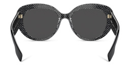 BURBERRY Cat-Eye Sunglasses in Black/Print Tb/Crystal – Product Photo 4