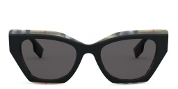 Shop BURBERRY Cat Eye Sunglasses in Black online.