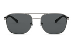 BVLGARI Rectangle Sunglasses in Matte Gunmetal – Product Photo 1