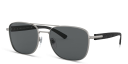 BVLGARI Rectangle Sunglasses in Matte Gunmetal – Product Photo 2