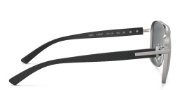 BVLGARI Rectangle Sunglasses in Matte Gunmetal – Product Photo 3