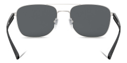 BVLGARI Rectangle Sunglasses in Matte Gunmetal – Product Photo 4