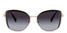 BVLGARI Square Sunglasses in Pink Gold/Black – Product Photo 1