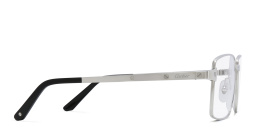 Cartier Santos de Cartier Wide Rectangle Eyeglasses in Silver – Product Photo 3