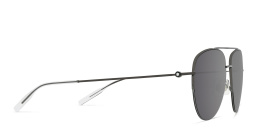 نظارة شمسية أفياتور بنصف إطار من مونت بلانك بلون روثينيوم - صورة المنتج 3