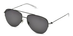 MONTBLANC Half Rim Aviator Sunglasses in Ruthenium – Product Photo 2