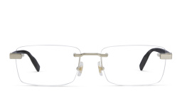 MONTBLANC Rimless Wide Rectangle Eyeglasses in Gold – Product Photo 1