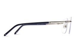 MONTBLANC Rimless Wide Rectangle Eyeglasses in Silver – Product Photo 4