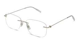 MONTBLANC Rimless Wide Rectangle Eyeglasses in Gold – Product Photo 2