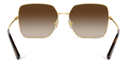 Shop Dolce & Gabbana Square Sunglasses in Gold online.