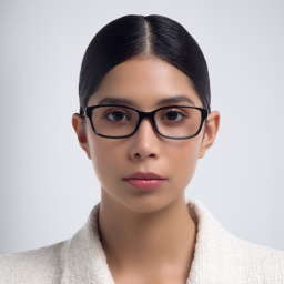 BVLGARI Rectangle Eyeglasses in Black – Product Photo 5