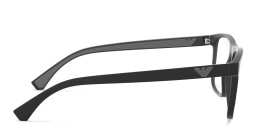 Emporio Armani Rectangle Eyeglasses in Matte Black – Product Photo 3