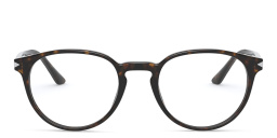 GIORGIO ARMANI Round Eyeglasses in Dark Havana – Product Photo 1