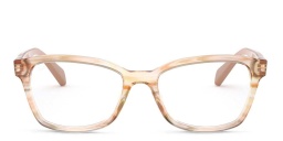 Kids Square Eyeglasses من راي بان جونيور بلون بني مخطط متعدد الالوان - صورة المنتج 1