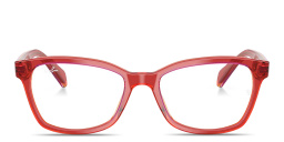 Kids Square Eyeglasses من راي بان جونيور بلون لون الإطار - أحمر و أصفر شفاف - صورة المنتج 1