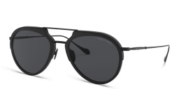 GIORGIO ARMANI Aviator Sunglasses in Matte Black – Product Photo 2