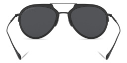 GIORGIO ARMANI Aviator Sunglasses in Matte Black – Product Photo 4