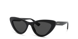 Shop MIU MIU Cat Eye Sunglasses in Black online.